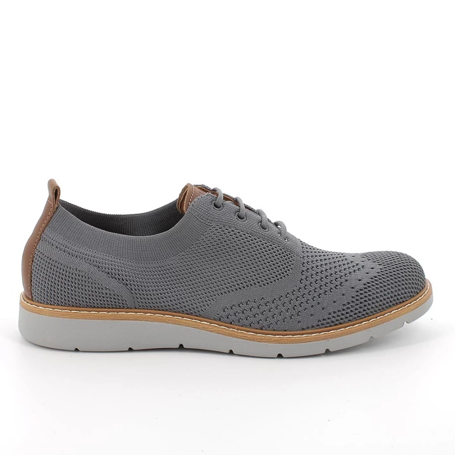 Igi&Co Men's Grey Lace-Up Shoes - Stylish & Comfortable Footwear