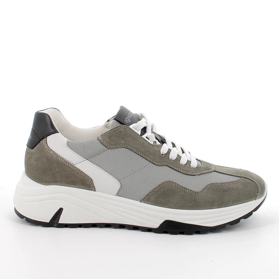 "Igi&Co Men's Military Green Sneakers – Stylish & Comfortable Footwear"
