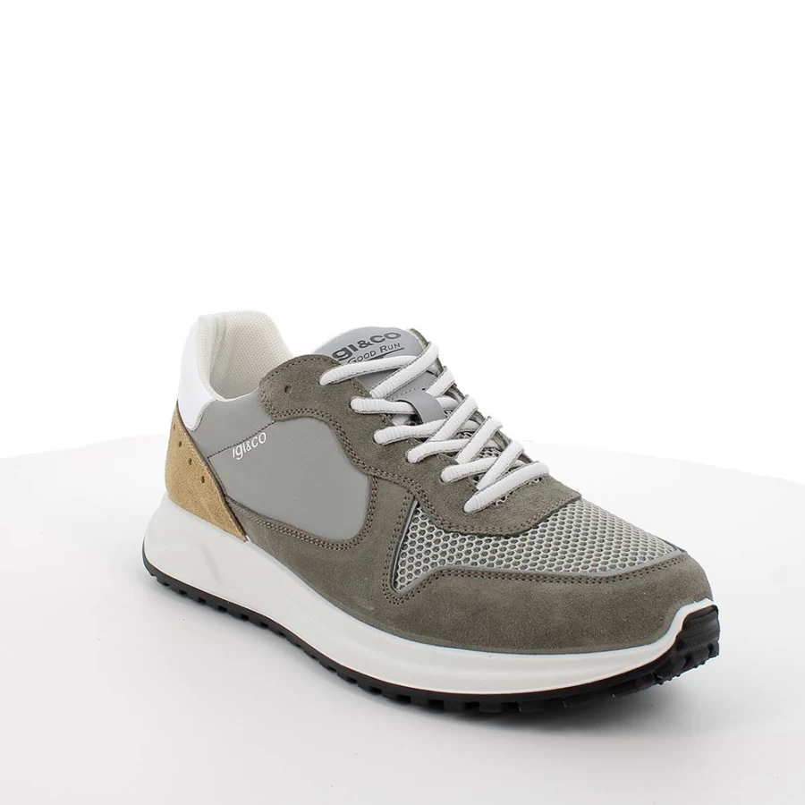 "Igi&Co Men's Military Green Sneakers – Stylish & Comfortable Footwear"